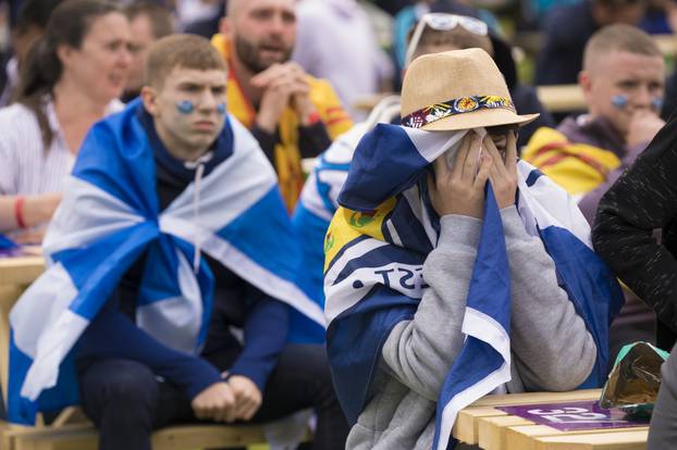 Scotland Fans Watching Euro 2020