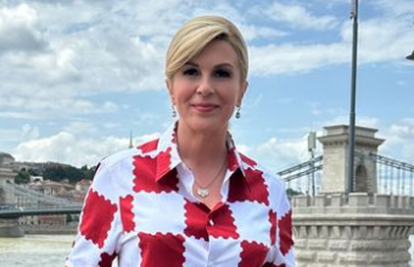 Kolinda u kockicama poslala poruku 'vatrenima': 'Uvijek uz vas. Samo hrabro i do pobjede'