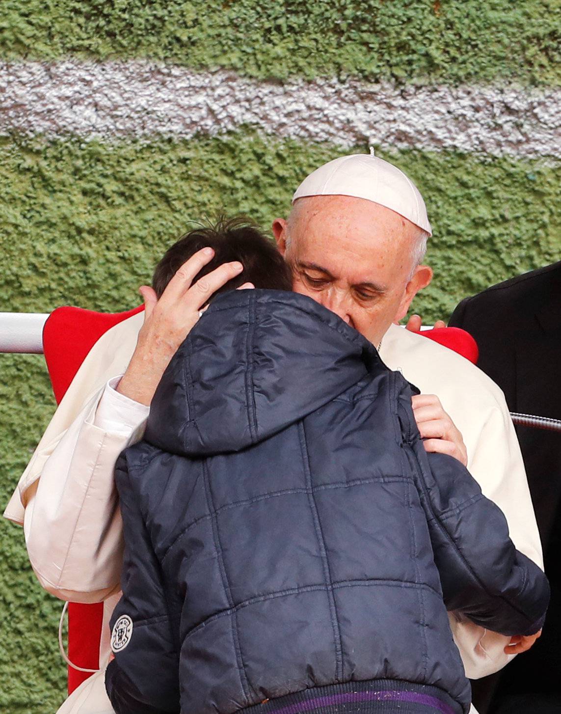 Pope Francis pays a pastoral visit to the church of San Paolo a Corviale in Rome