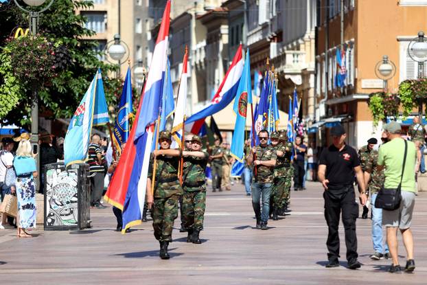 Rijeka: Mimohod povodom obljetnice Oluje te prigodno polaganje vijenaca za sve poginule