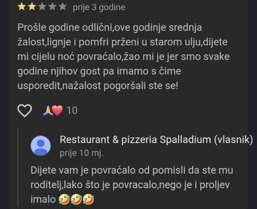 Ugostitelj iz Dalmacije  žestoko vrijeđao goste: 'Dijete povraća od pomisli da ste mu vi roditelji'