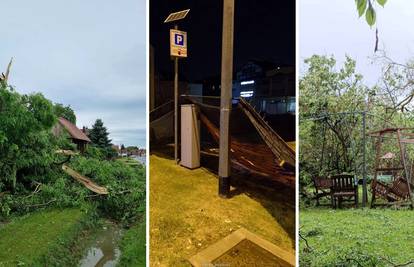 FOTO Zbrajaju se štete: Oluja poharala Hrvatsku, vatrogasci su cijelu noć proveli na terenu