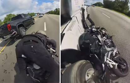 Strašna snimka! Jurio 230 km/h između vozila na autocesti dok se nije zabio. Slomio 20 kostiju