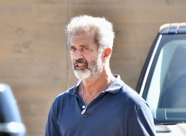 *EXCLUSIVE* Mel Gibson enjoys his afternoon at Nobu Malibu