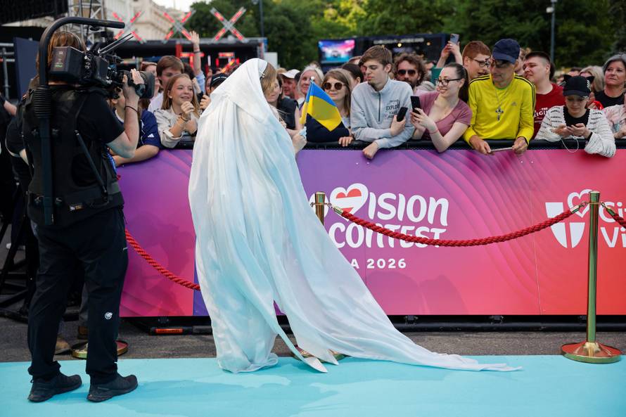 Eurovision Song Contest's 'Turquoise Carpet' event in Vienna