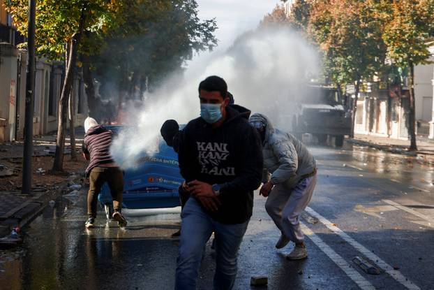 Anti-government protest by students in Tirana