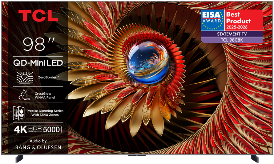 TCL osvojio čak pet prestižnih EISA nagrada za 2025–2026!