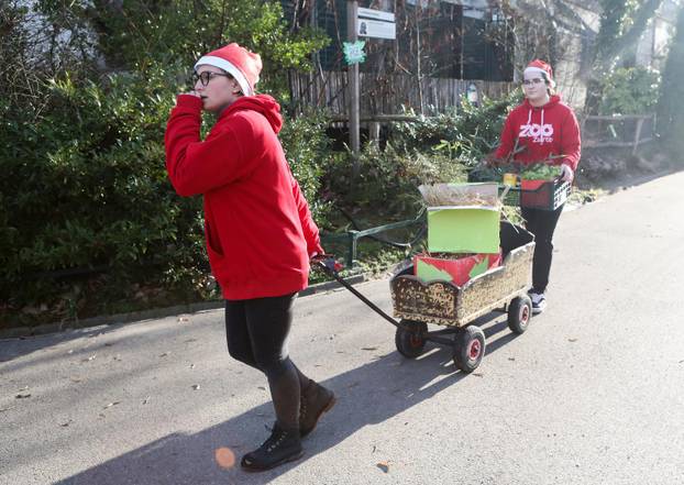 Tradicionalno darivanje životinja u zagrebačkom zoološkom vrtu na Štefanje