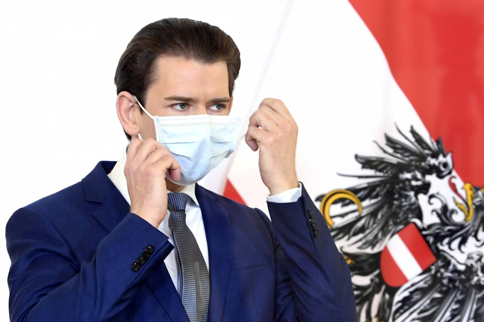 Austrian Chancellor Kurz attends a news conference in Vienna