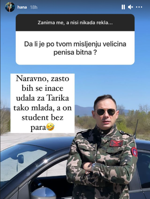 Hana otkriva: Veličina 'alatke' mi je važna, a dubina džepa ne! Zato sam se i udala za Tarika...