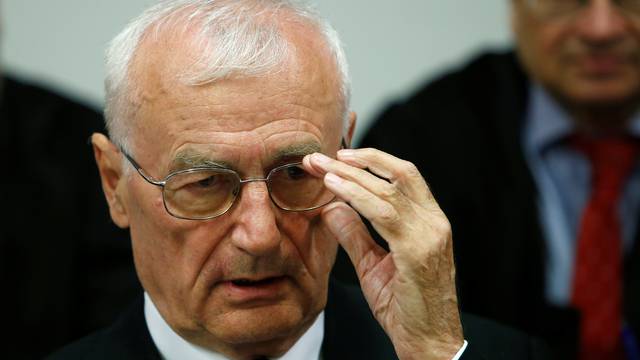 Defendant Perkovic, former member of Yugoslav secret service awaits trial in Munich