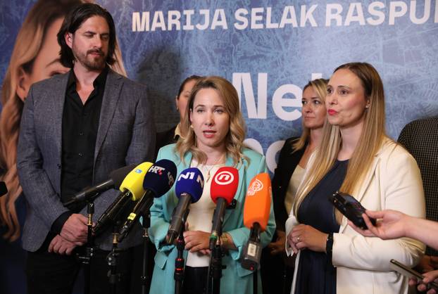 Zagreb: Doček izbornih rezultata u izbornom stožeru Marije Selak Raspudić
