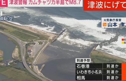 Valovi tsunamija u Japanu, naredili evakuaciju 2 mil. ljudi