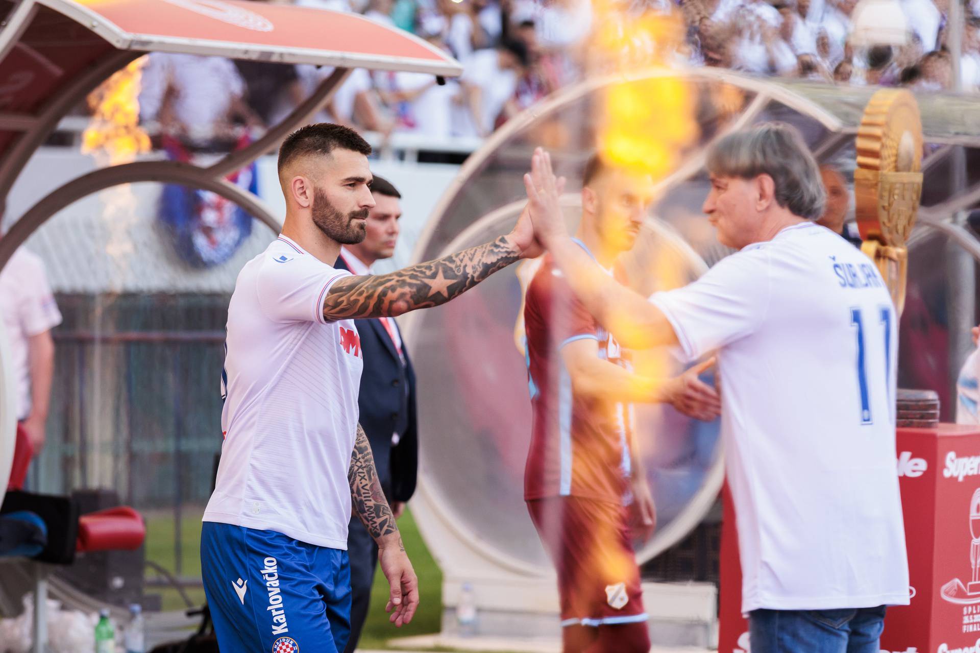 Split: Stadion Poljud,  Finale Hrvatskog nogometnog kupa HNK Hajduk - HNK Rijeka