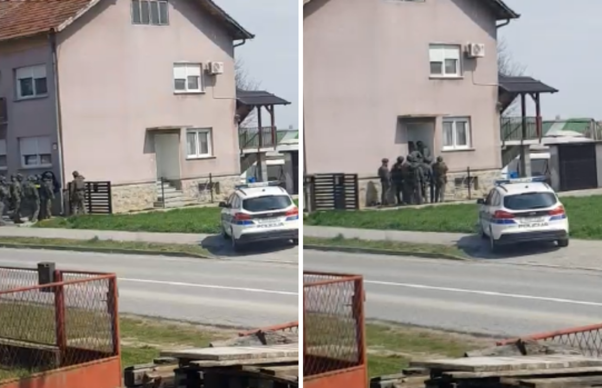 Filmska scena kod Bjelovara: Mnoštvo policije stiglo pred vrata osuđenom kriminalcu