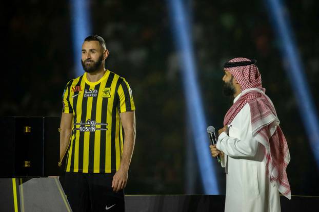 Welcome ceremony for Karim Benzema after joining Al-Ittihad