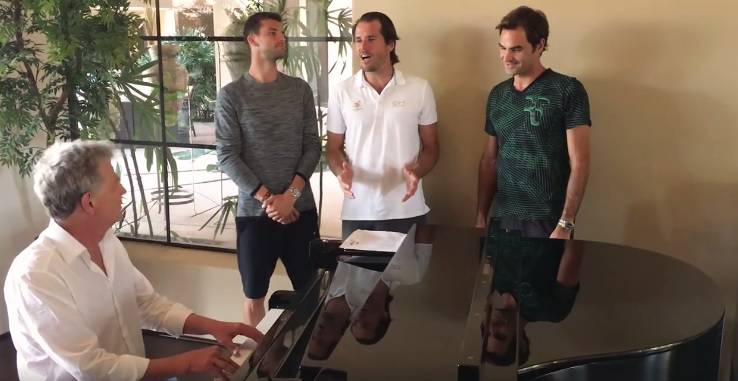 Federer i Đoković u boy bendu: Glazbena senzacija zaludila sve