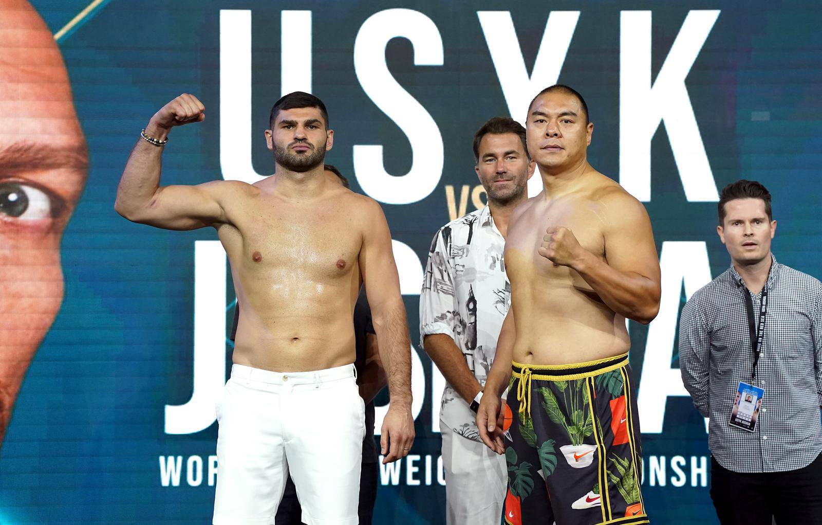 Oleksandr Usyk v Anthony Joshua - Weigh In - King Abdullah Sport City Stadium