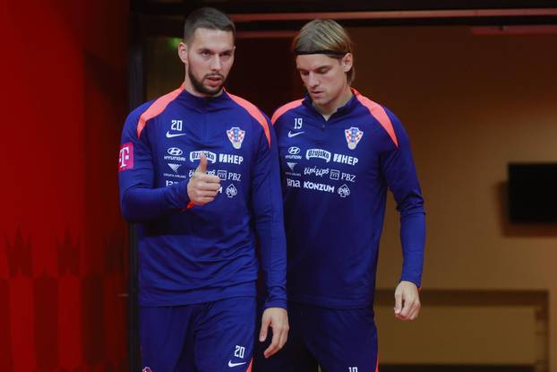 Varšava: Trening nogometaša Hrvatske uoči utakmice protiv Poljske