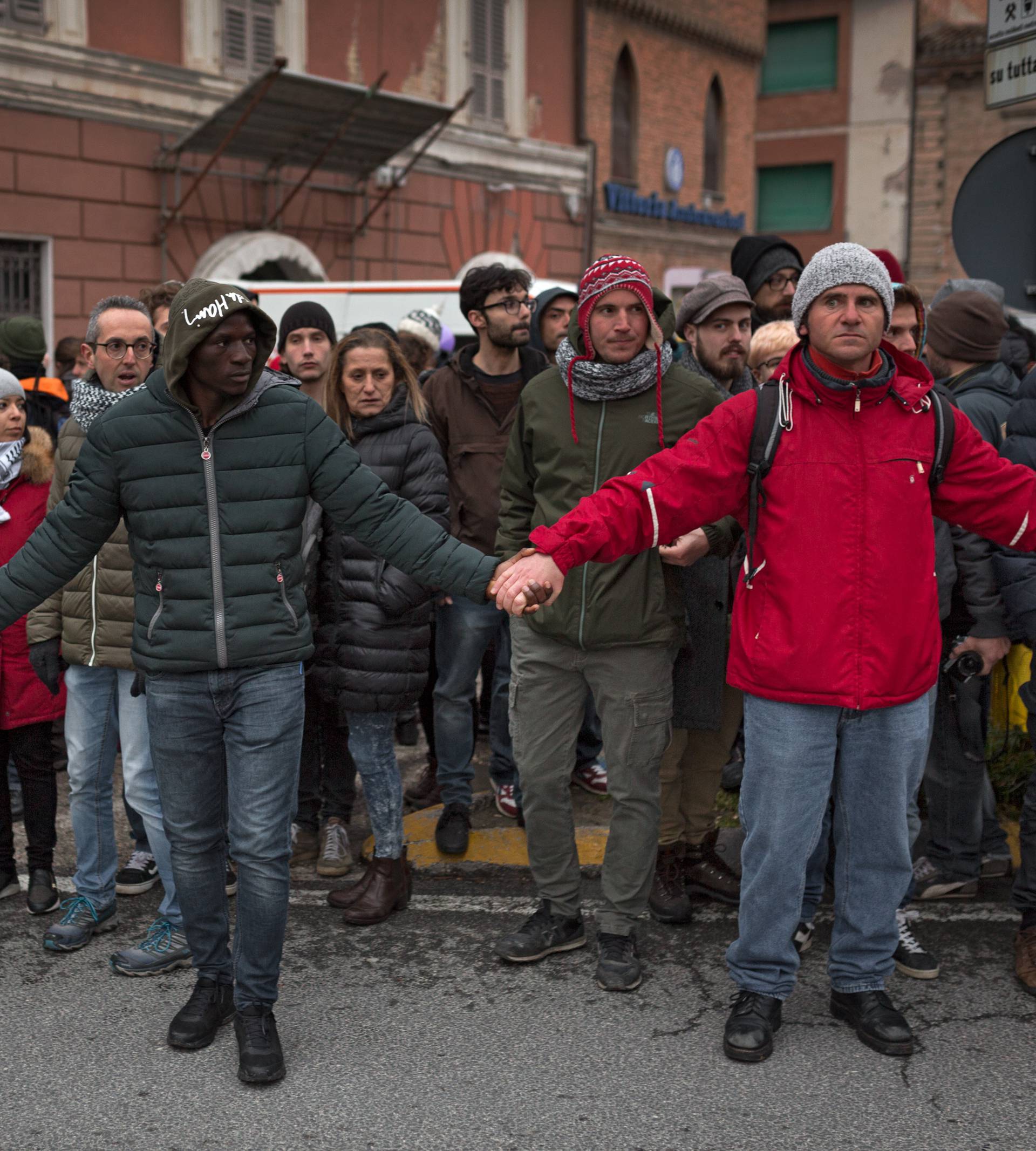 Macerata: Demonstration against fascism and racism