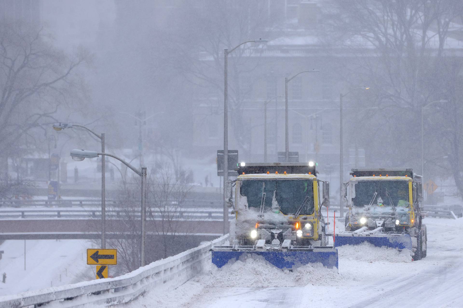 Nor'easter storm in New York