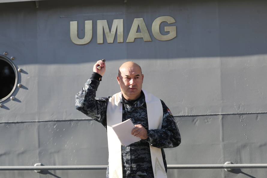 Split: Svečana primopredaja i imenovanje novog obalnog ophodnog broda OOB-32 "Umag"