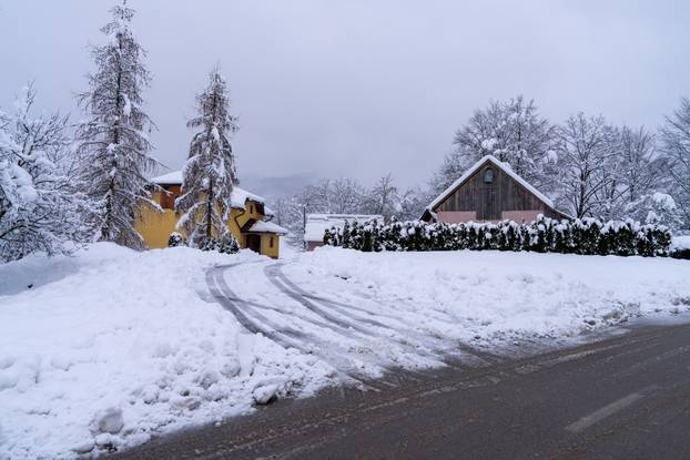 Zimska idila u selu Kuterevu 
