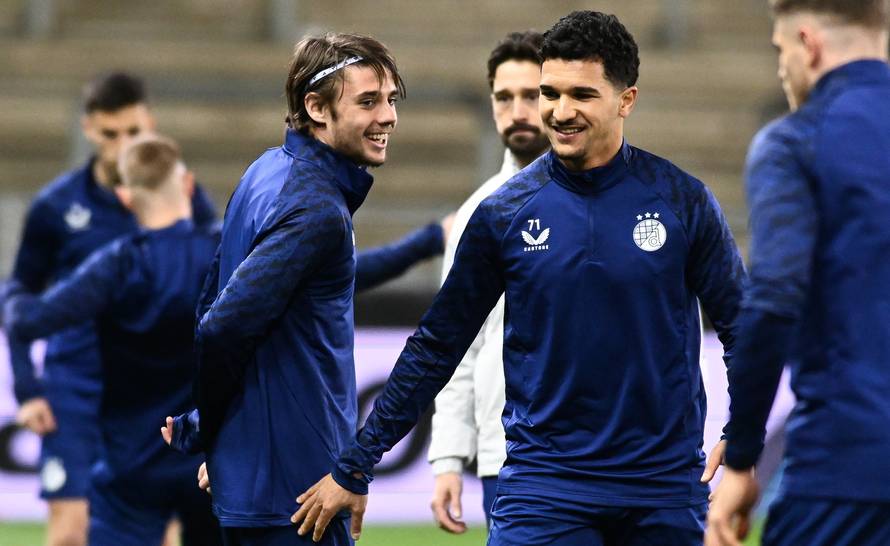 Genk: Nogometaši Dinama odradili trening uoči utakmice protiv Genka