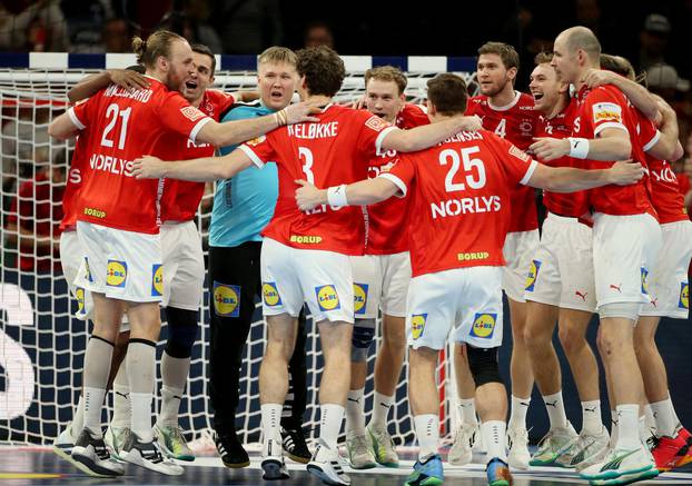 EHF 2024 Men's European Handball Championship - Main Round - Denmark v Sweden