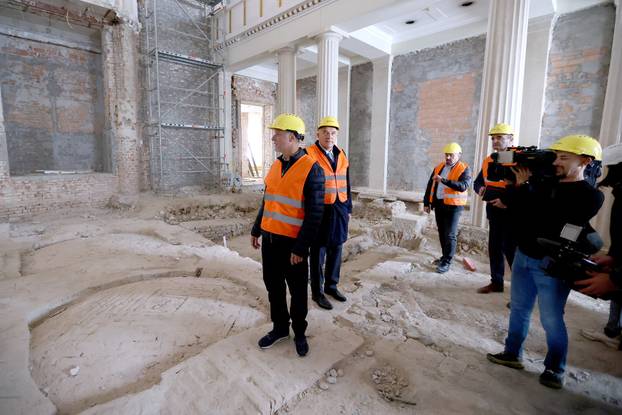 Zagreb: Gordan Jandroković obišao zgradu Hrvatskog sabora koja se obnavlja