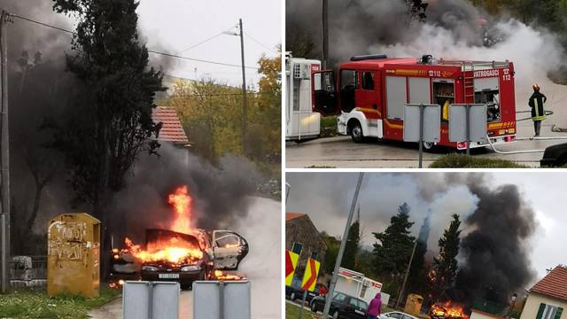 'Ljudi su bježali od vatre': U Lovreću požar progutao auto