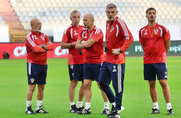 Split: Trening hrvatske nogometne reprezentacije uoči sutrašnje utakmice protiv Španjolske