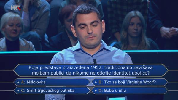 Odustao i uzeo 125.000 kuna: To pitanje ni publika nije znala