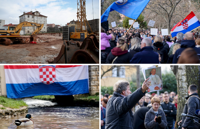FOTO Tisuće prosvjednika u Zadru: 'Žele uništiti naš park betonom. Spasimo Vruljicu!'