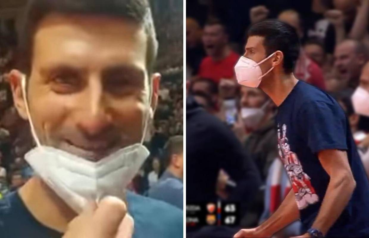 VIDEO Đoković izgubio glas na utakmici Zvezde i zagonetno se nasmijao: Počele su pripreme...
