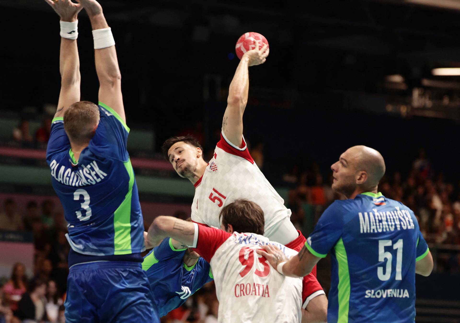 Handball - Men's Preliminary Round Group A - Slovenia vs Croatia