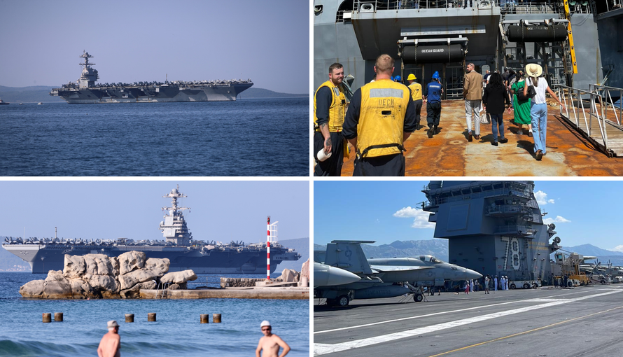 Uživo s najvećeg ratnog broda: Uplovio je u splitsku luku, sama gradnja je stajala 13 milijardi $