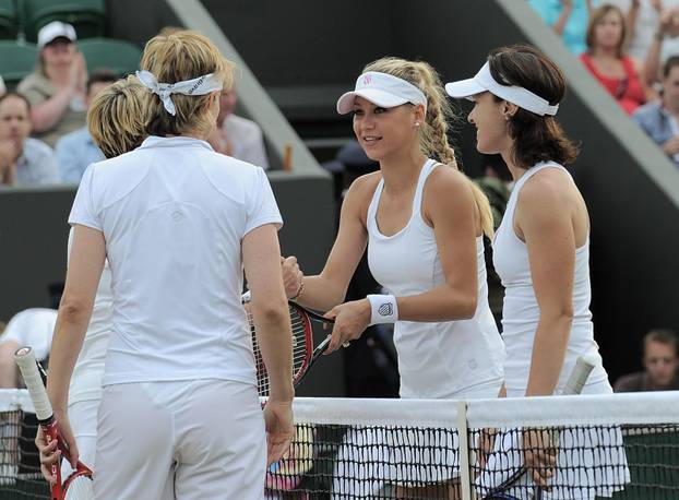 London: Wimbledon, parovi, Kournikova/Hingis - Hobbs/Smith