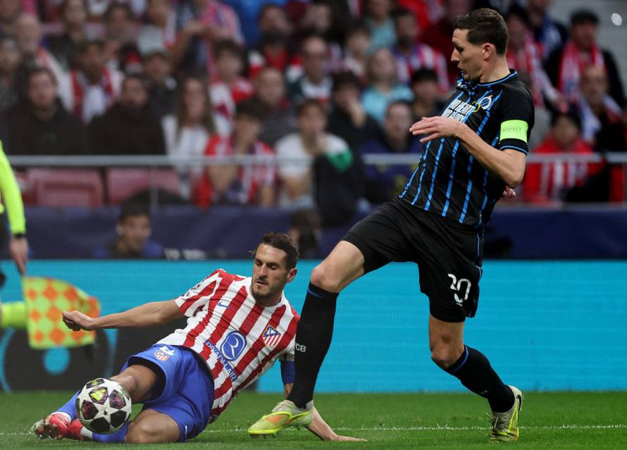 UEFA Champions League - Play Off - Second Leg - Atletico Madrid v Club Brugge