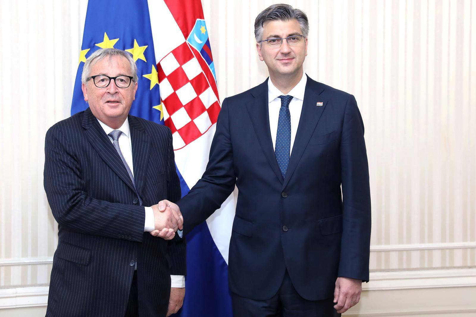 Zagreb: Predsjednik Vlade Andrej PlenkoviÄ sastao se Jean-Claudeom Junckerom