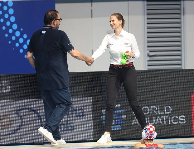 Svjetsko prvenstvo u vodenim sportovima - Singapur 2025. Vaterpolo,, žene, Hrvatska - Grčka