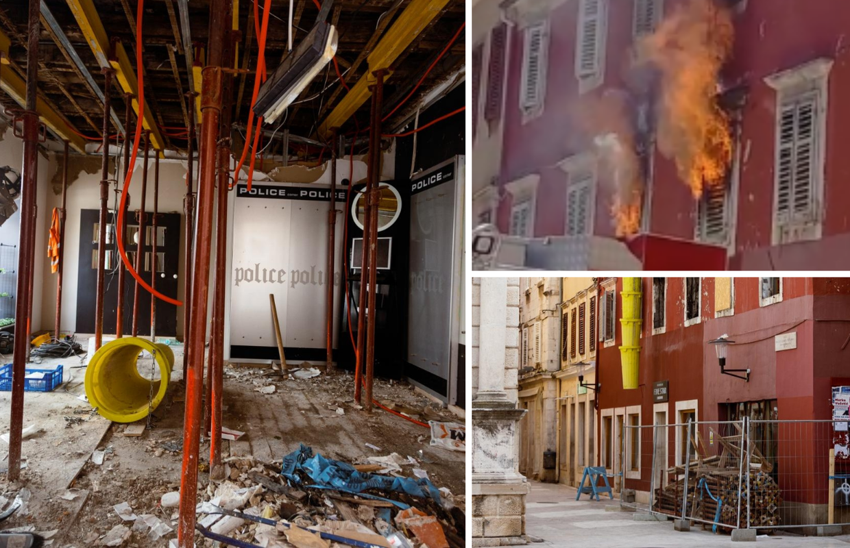 Ruše zgradu uništenu u požaru u Zadru: 'Iznosi se šuta, a onda sve moraju provjeriti statičari'