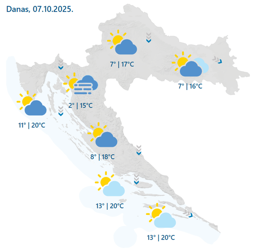 Zbog olujne bure upalili alarm za Jadran: Zavižan zabijelio s 16 cm snijega, moguća i slaba kiša