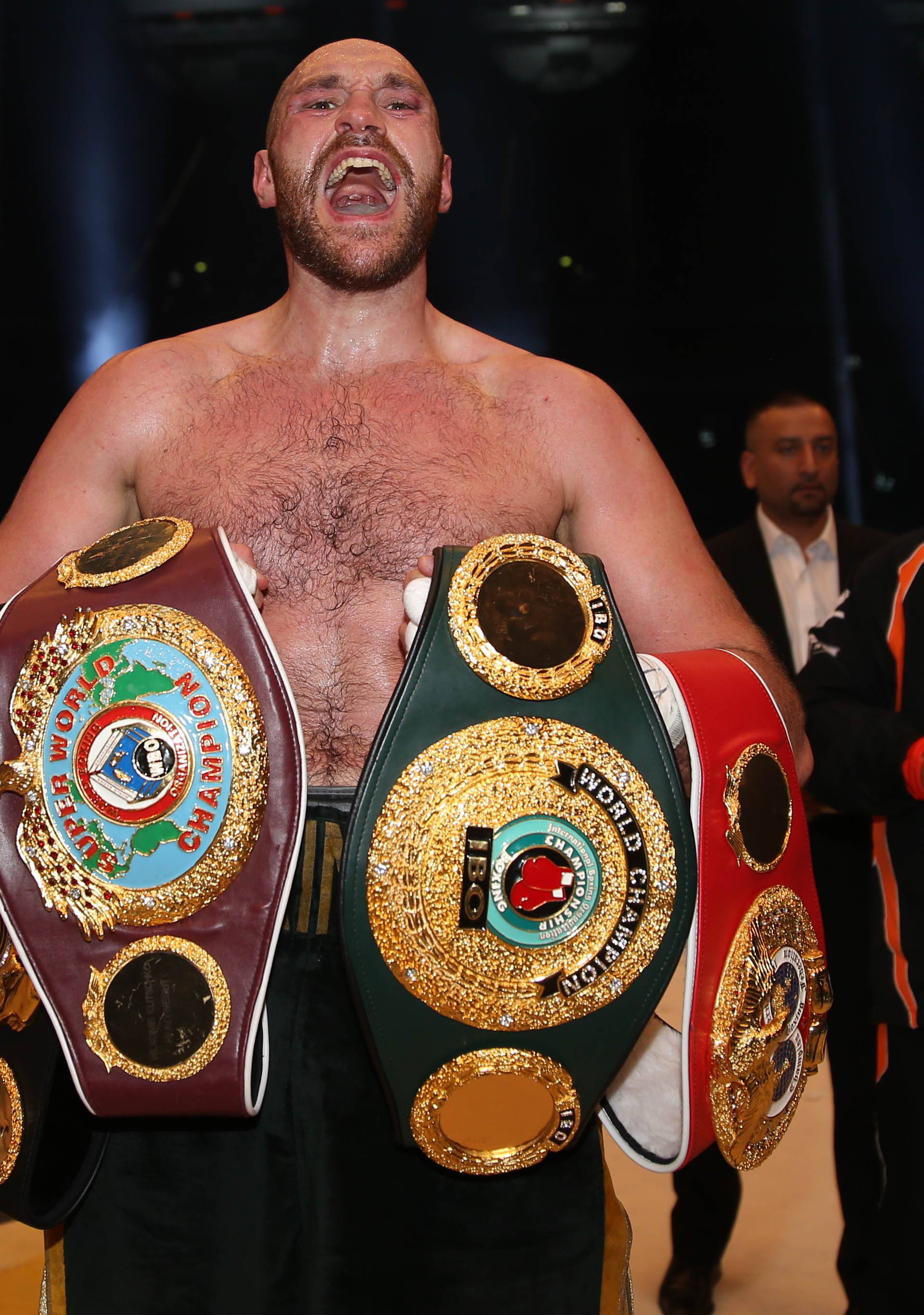 Wladimir Klitschko v Tyson Fury WBA WBO IBF IBO He