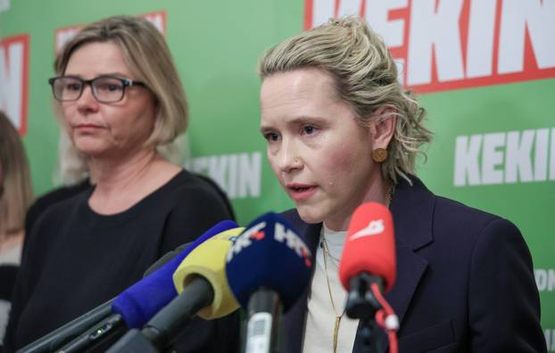 Zagreb: Izvanredna presica Ivane Kekin na kojoj je govorila o dezinformacijskoj kampanji protiv stranke i nalazima GONG-a