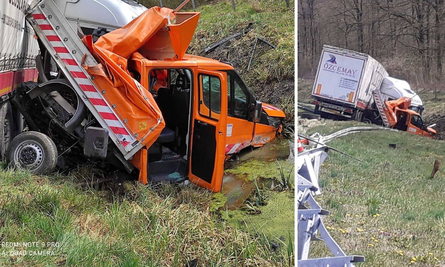 Kamionom naletio na cestare kod Kutine, dvoje ljudi u bolnici