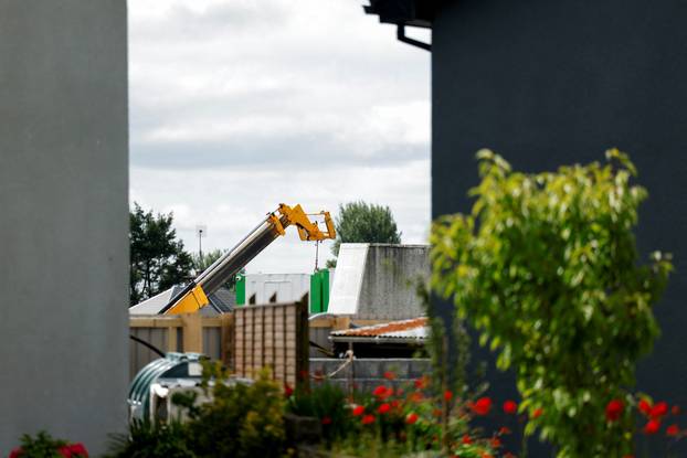 Excavation at the site of Bon Secours Mother and Baby Home, where bodies of 796 babies were uncovered, in Tuam