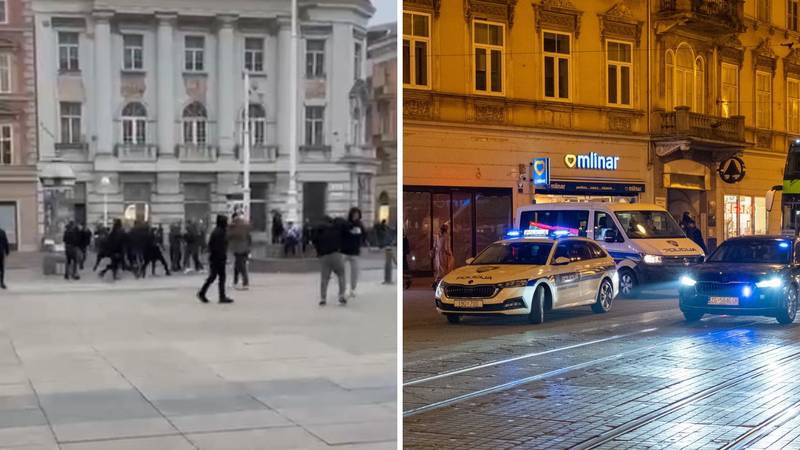 VIDEO Policija se oglasila nakon masovne makljaže na Jelačićevu trgu: 'Ulovili smo više ljudi...'