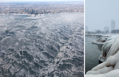 Nevjerojatne snimke iz aviona: Jezero Michigan prekrio je led
