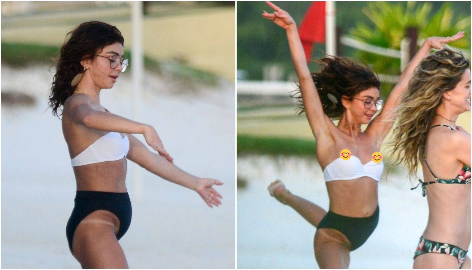 Sarah Hyland je zaplesala na plaži pa joj 'ispale' bradavice